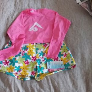***TWO FOR ONE*** Kanu Surf rashguard and floral board short